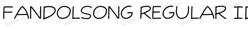 FandolSong Regular Identity H字体转换